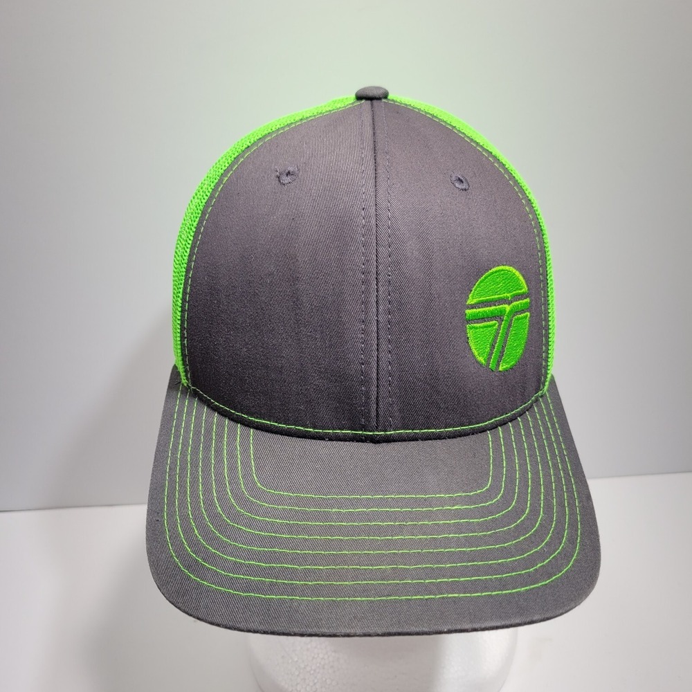 Richardson Hat Cap Snapback Black Green Trucker Mesh South Central Region Mens